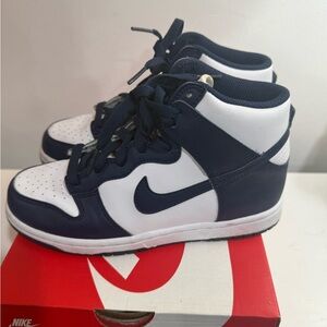 Nike Kids' Dark Blue and White Sneakers